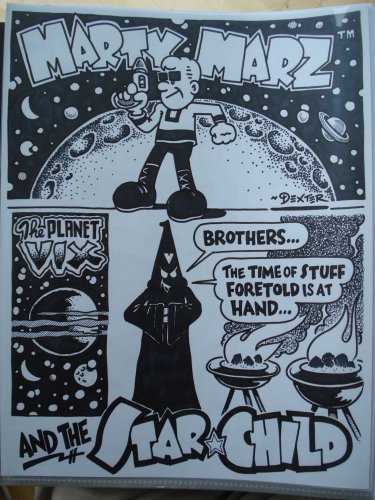 MARTY MARZ ORIGINAL ART 3 - Dexter Cockburn Underground Comix
