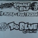 TOO BLUE LOGO PLUS DEXTER ARTWORK - Dexter Cockburn Original Art