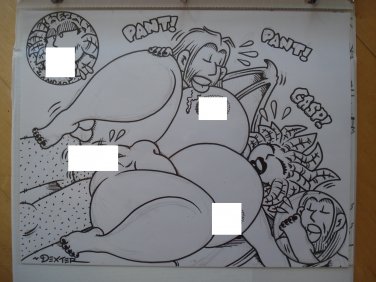 DEXTER COCKBURN CHARACTER ART 2 - Dexter Cockburn Original Art