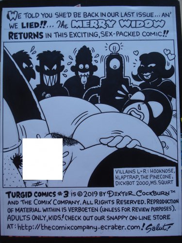 MERRY WIDOW INTRO PAGE - Dexter Cockburn Original Art