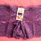 Hipster Plum Openwork Lace Boyshorts Intimates Underwear Panties Size S Lot of 3 NWT