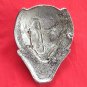 Silver color Alien Head with Rhinestone metal belt buckle