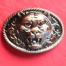 Tiger Bronze color with Rhinestone metal belt buckle