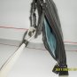 N/W/T Coach Silver Patent Pleater Pocket Adjustable Strap Shoulder Bag #F42834