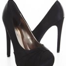 Black Peep Heels