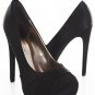 Black Peep Heels