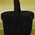 Vintage 1930s 1940s Beaded Black Box Purse