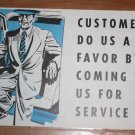 Vintage 1950s Mid Century Auto Advertising Poster 3