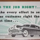 Vintage 1950s  Mid Century Auto Advertising Poster 2
