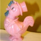 Vintage Irwin Plastic Easter Chick Chicken Rattle Pink