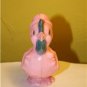 Vintage Irwin Plastic Easter Chick Chicken Rattle Pink