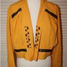Vintage 80s rayon cropped jacket blazer
