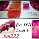 Pink Hoopnotica Travel Hula Hoop Exercise +Level 1 DVD -- SHIP PRIORITY MAIL (2-3 DAYS DELIVERY)