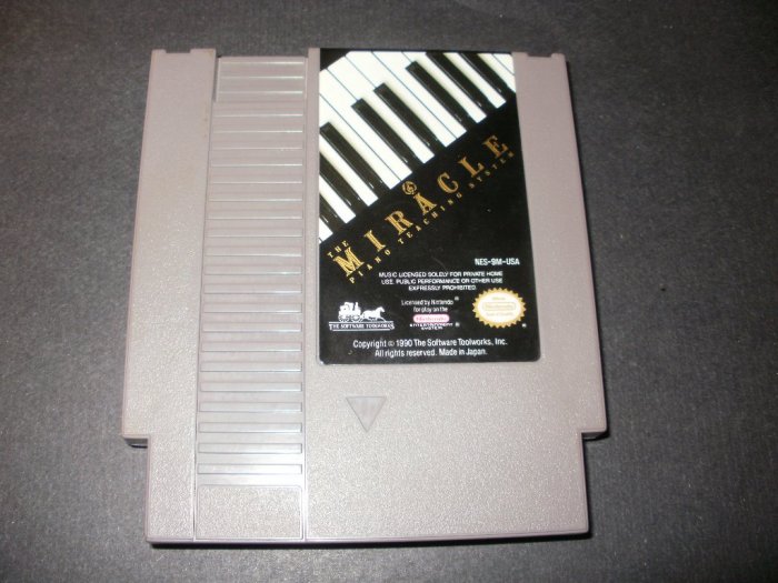 Miracle Piano Teaching System - Nintendo NES - Rare