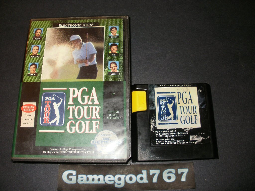 PGA Tour Golf Sega Genesis With Box