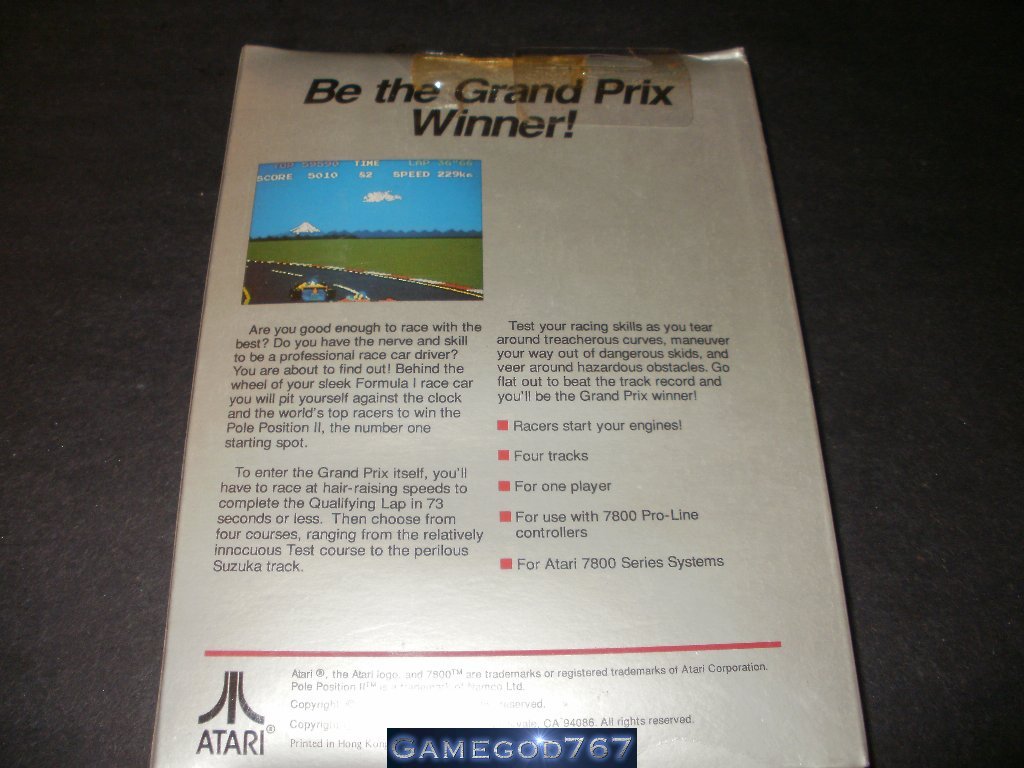 Pole Position 2 - Atari 7800 - New Factory Sealed