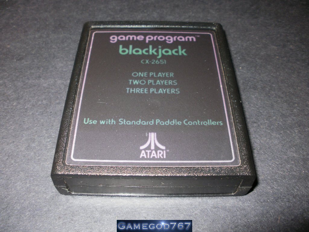 Blackjack - Atari 2600 - 1978 Green Text Label Version