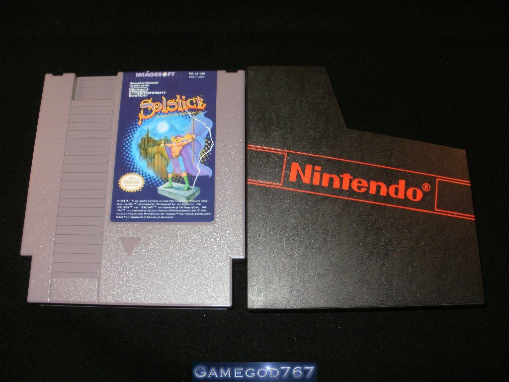 Jeu Solstice Sur NES (PAL) - Complet, Bon état, Avec Boîte Et Manuel