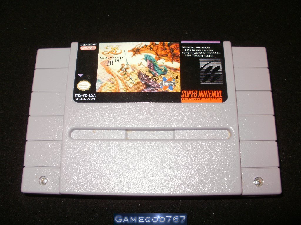 Ys Iii Wanderers From Ys - Snes Super Nintendo