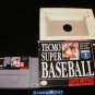 Tecmo Super Baseball - SNES Super Nintendo - With Box
