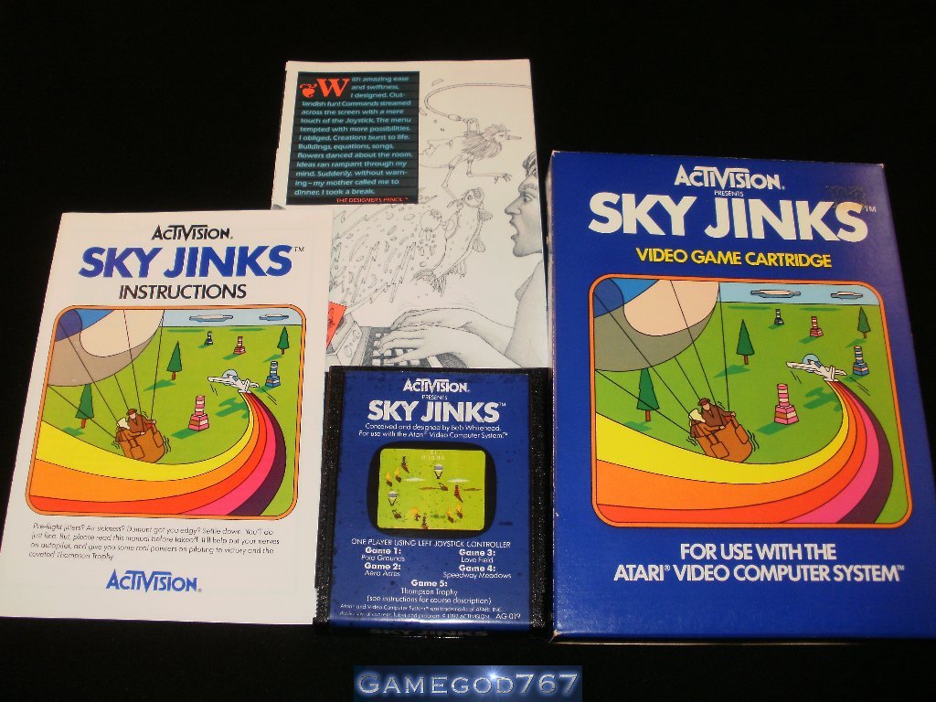 Sky alien Home vision 12 Atari 2600 Activision Video Computer System Loose