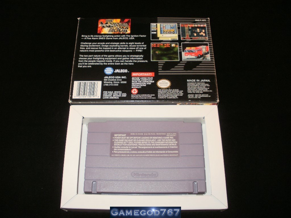 Ignition Factor - Snes Super Nintendo - With Box