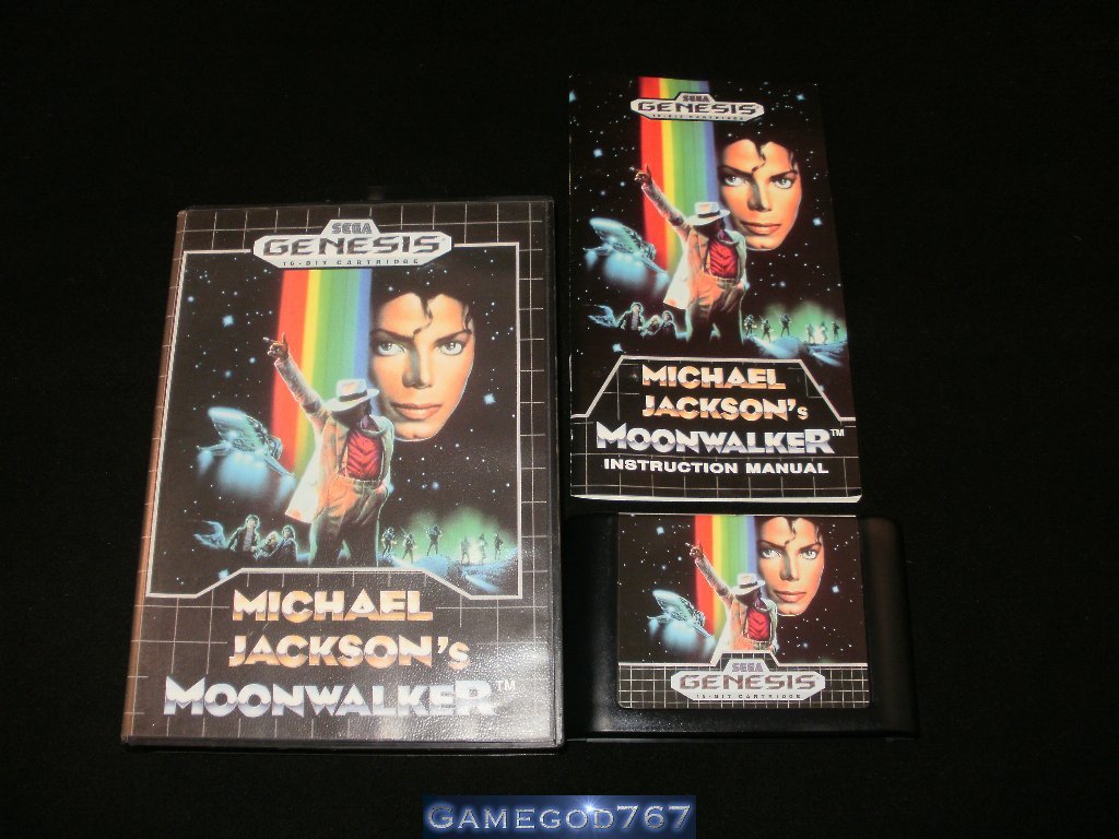 Michael Jackson's Moonwalker - Sega Genesis - Complete CIB - Rare