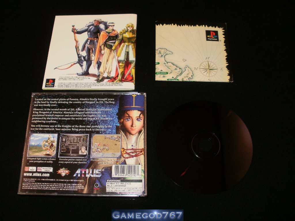 Brigandine - Sony PS1 - Complete CIB - Extremely Rare