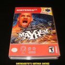 WCW Mayhem - N64 Nintendo - With Manual & Custom Case