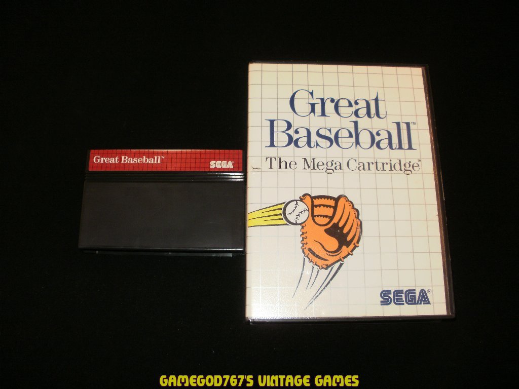 Jeu GREAT BASEBALL Sur SEGA MASTER SYSTEM - PAL, Complet Boîte Et Notice - Édition SEGA