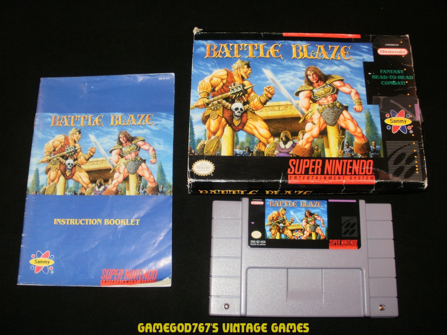 Battle Blaze - SNES Super Nintendo - Complete CIB