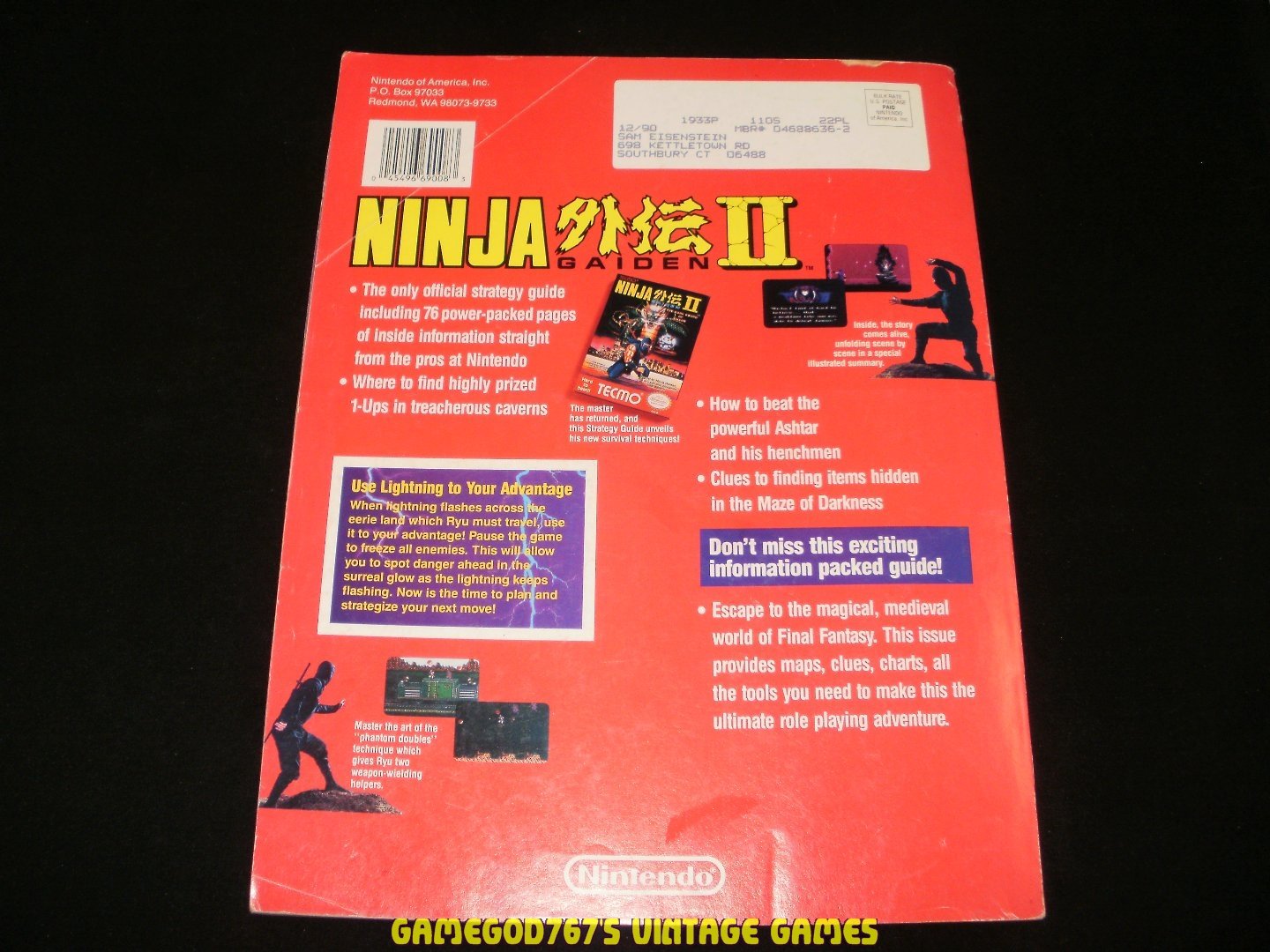 Nintendo Power - Issue No. 15 - Ninja Gaiden II Strategy Guide, 1990