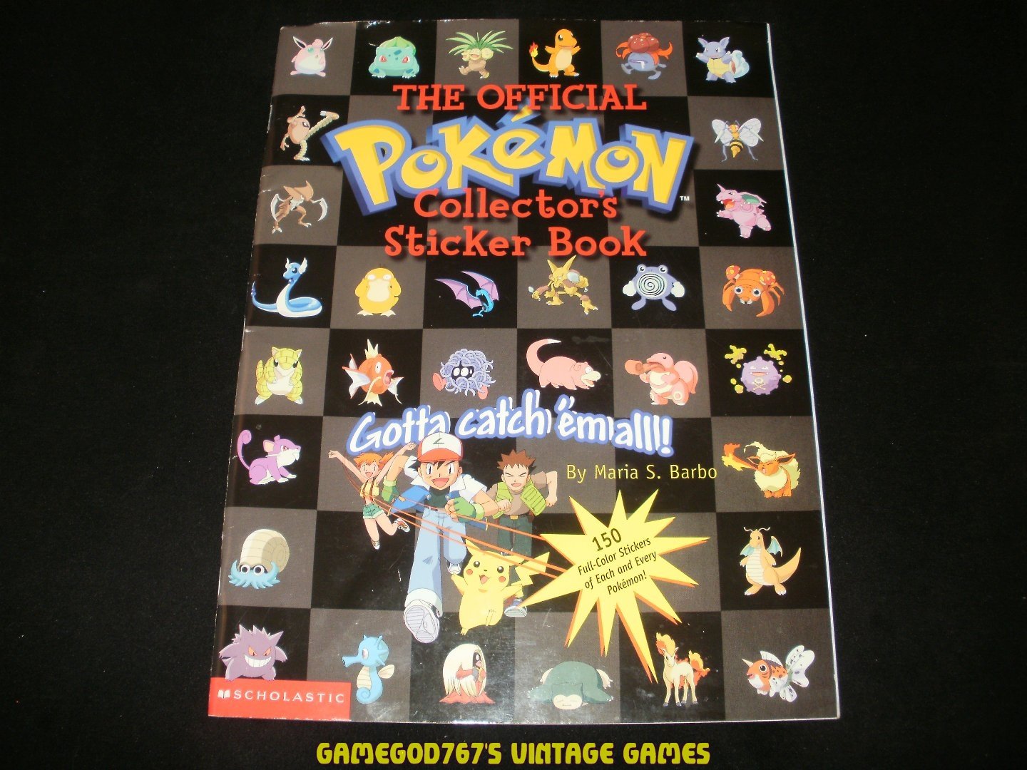 Official Pokemon Collector's Sticker Book - Maria S. Barbo (1999 
