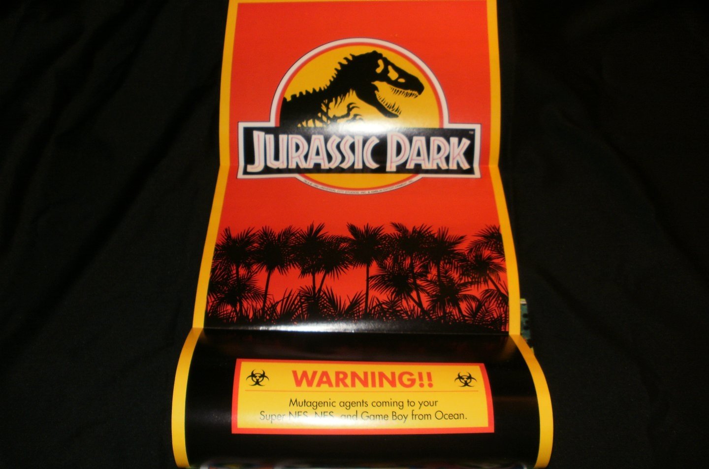 Jurassic Park Poster - Nintendo Power June, 1993 - Never Used