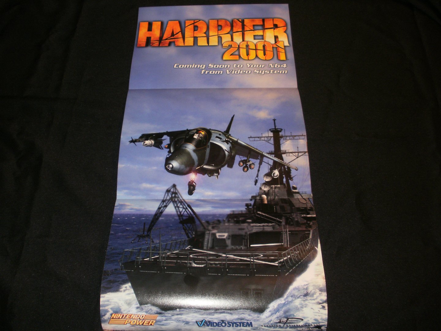 Harrier 2001 Poster - Nintendo Power May, 1999 - Never Used