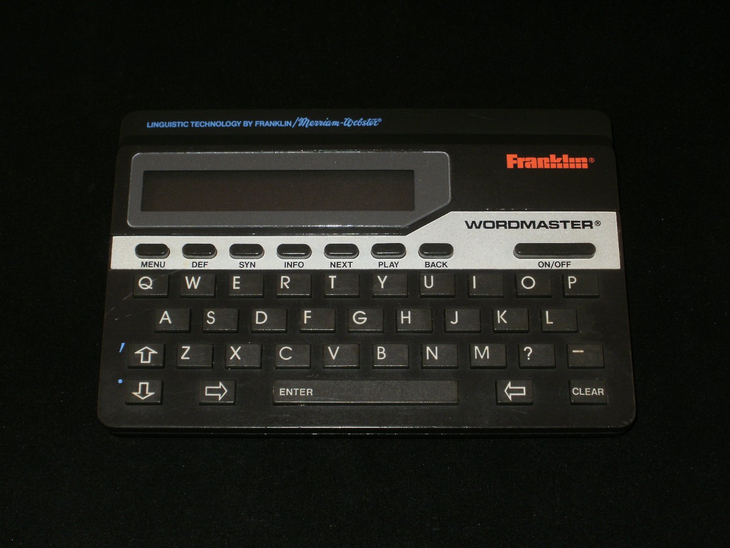 WordMaster Merriam Webster Dictionary - Franklin 1987 - Vintage Handheld