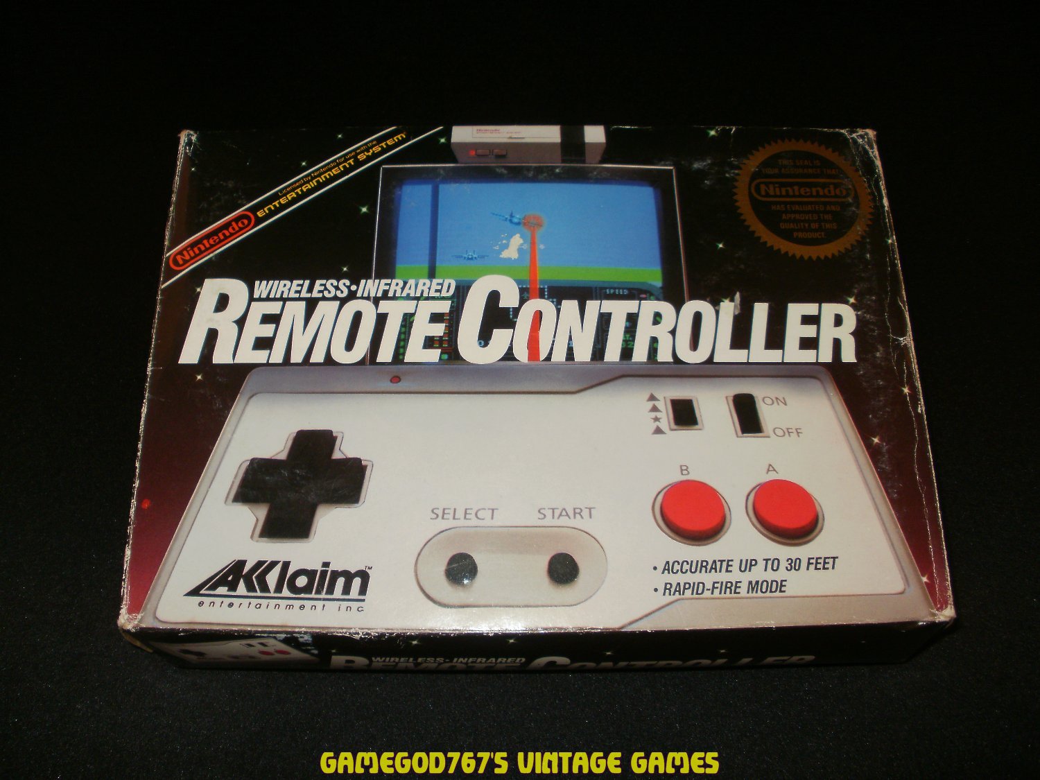 Acclaim Wireless Infrared Remote Controller Nintendo NES Complete CIB