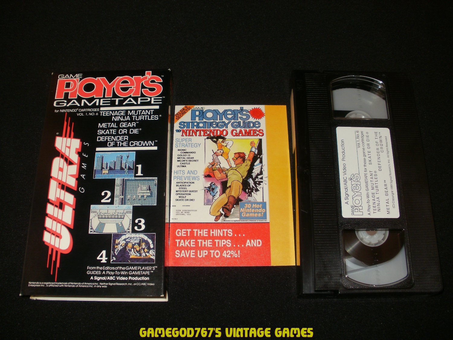 Game Player's Gametape Volume 1 Number 6 - ABC Video 1990 - Complete CIB