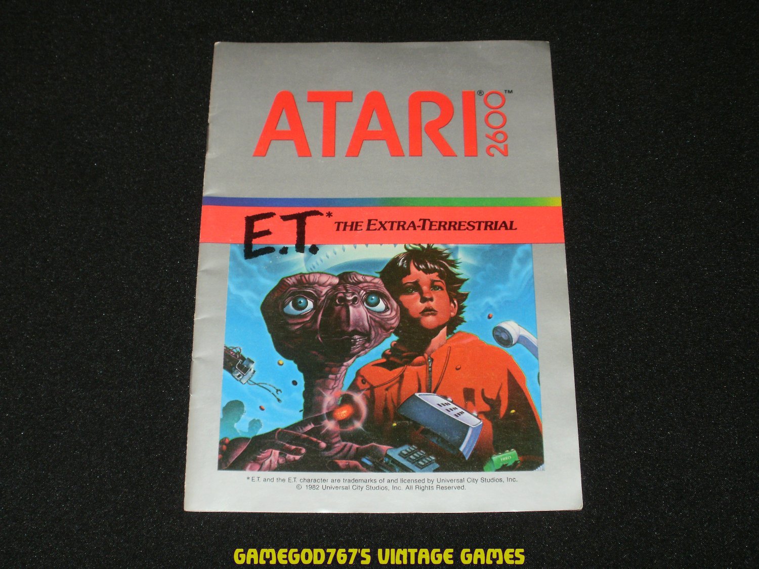 E T the Extra-Terrestrial - Atari 2600 - Manual Only