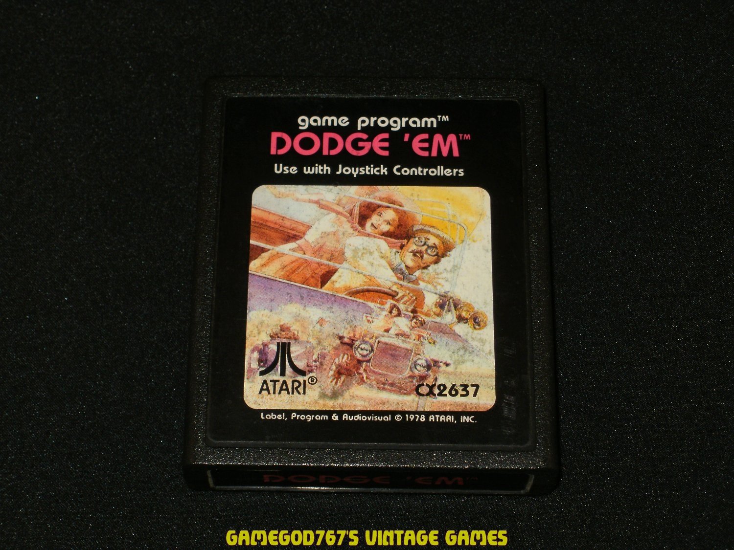 Dodge 'Em - Atari 2600 - 1981 Picture Label Version