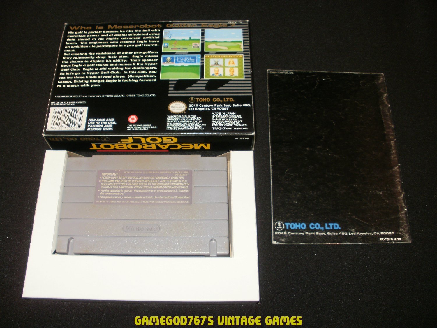 Mecarobot Golf - SNES Super Nintendo - Complete CIB