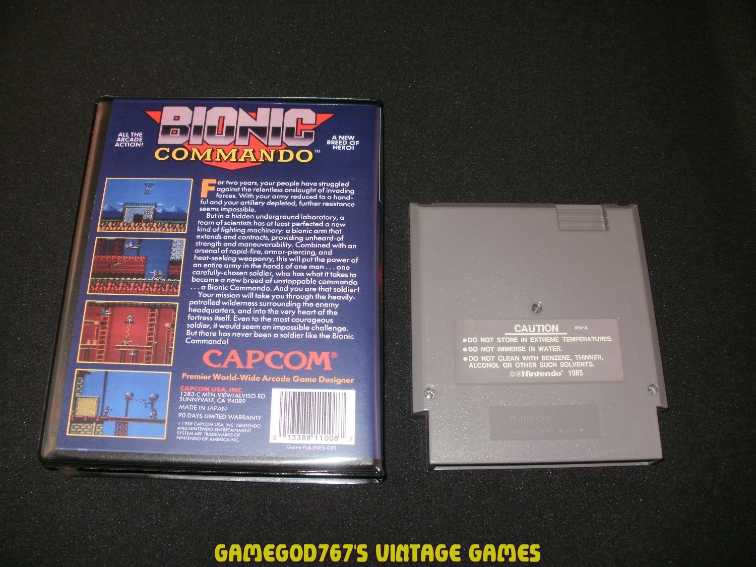 Bionic Commando Nintendo NES With New Bit Box Case