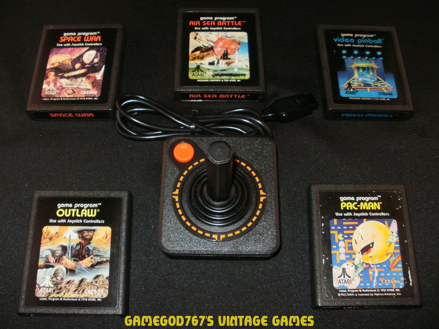 Refurbished Atari 2600 Official Joystick With 5 Games