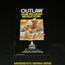 Outlaw - Atari 2600 - 1978 Manual Only