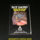 Slot Racers - Atari 2600 - 1978 Manual Only
