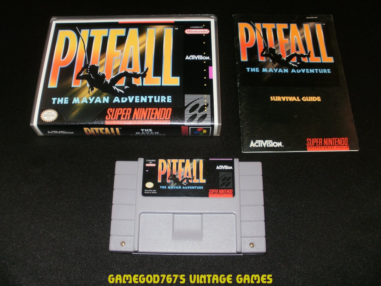 Pitfall The Mayan Adventure - SNES Super Nintendo - With Manual ...