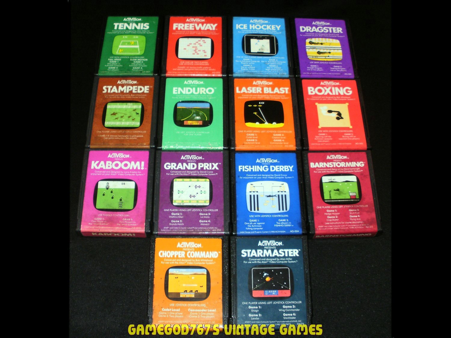 Atari 2600 Activision Game Collection With Cartridge Case 14