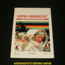 Super Breakout - Atari 2600 - 1981 Manual Only