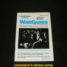 Wargames - ColecoVision - 1984 Manual Only