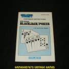 Ken Uston Blackjack Poker - ColecoVision - 1983 Manual Only